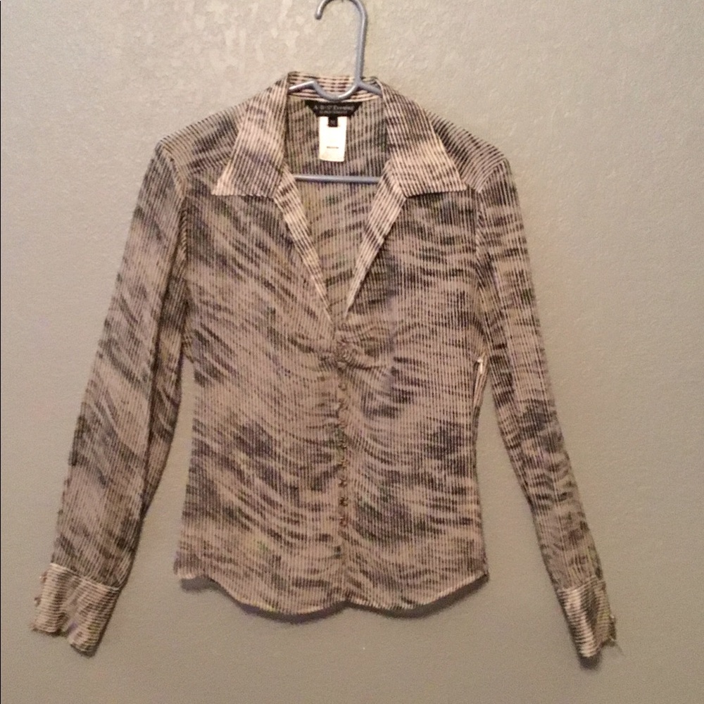 A.B.S Evening by Allen Schwartz, Size M, Blk & Cream print.